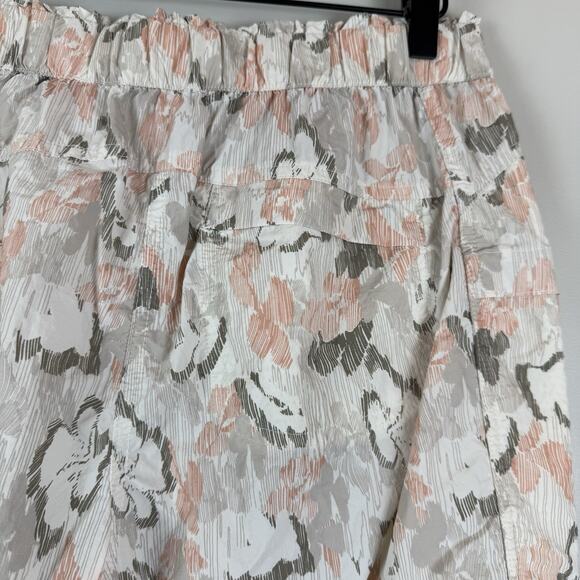 FP Movement Shorts Womens S Printed In The Wild Mid Rise Paperbag Sporty Active - Picture 5 of 9